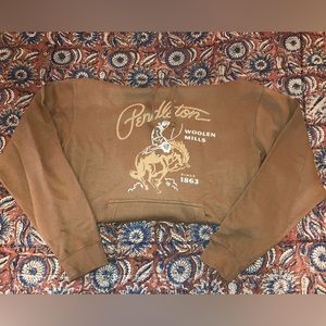 Pendleton woolen mills brown sweater shirt - new - size M